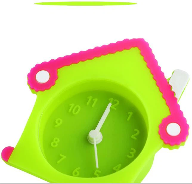Children Mini Silicone House Shape Alarm Clock