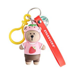 Custom Design Manufacturer 3D Bear Doll PVC Keychain