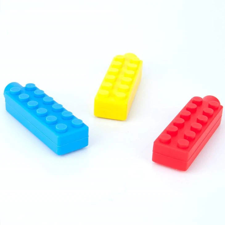 Custom Silicone Brick Chewable Pencil Topper Designs