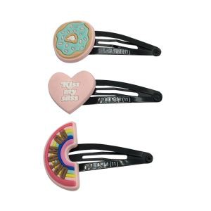 Застібки для волосся для дівчаток з м'якого ПВХ пончика