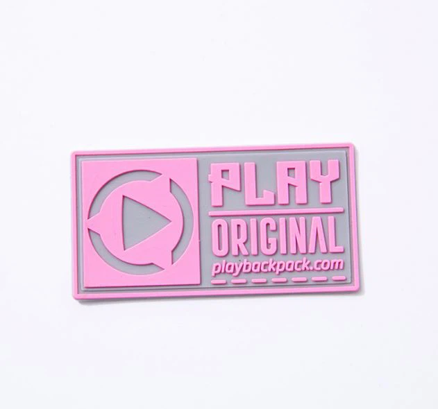 3d гумова вишивка патч знак ПВХ етикетки для одягу