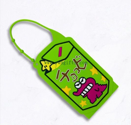 Silicone Label 3D Embossed Brand Logo Silicone PVC Travel Luggage Tags